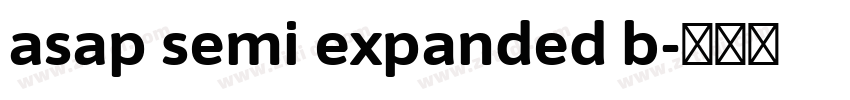 asap semi expanded b字体转换